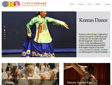 Tablet Screenshot of koreandance.org